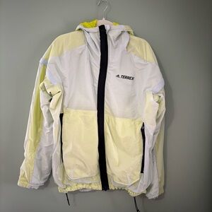 Adidas Terrex Jacket in Bright Yellow and White
